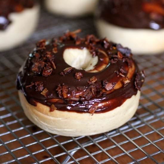 Chocolate Facon Doughnuts