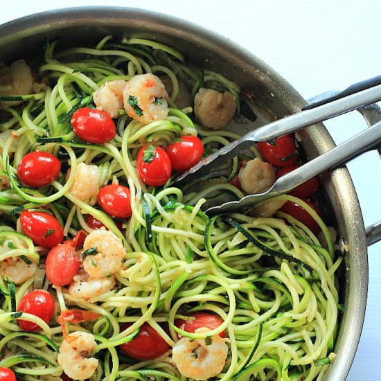 Shrimp Scampi with Zucchini Noodles