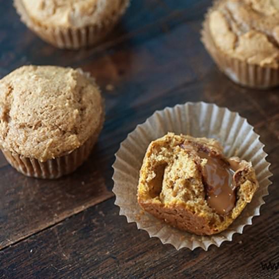 Biscoff Nutella Pumpkin Muffins