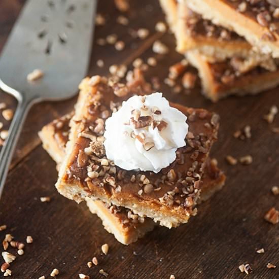 Pumpkin Pecan Oatmeal Bars