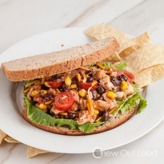 BBQ Chopped Chicken Sandwich