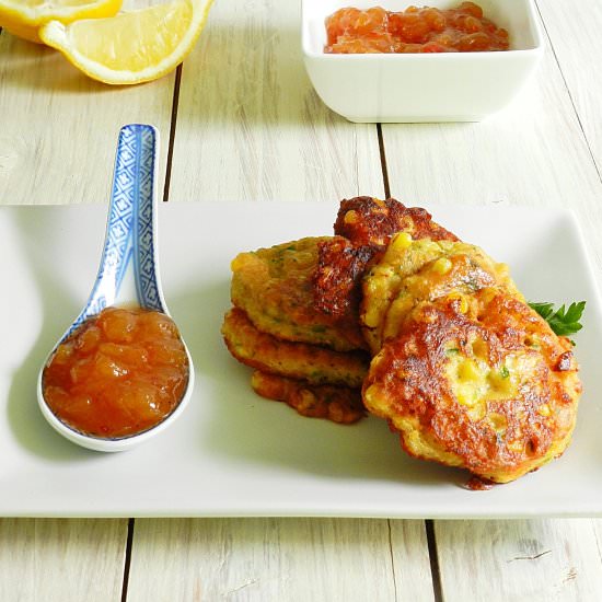 Sweet corn fritters