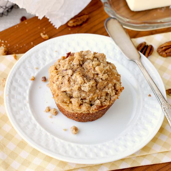 Brown Butter Toasted Pecan Muffins
