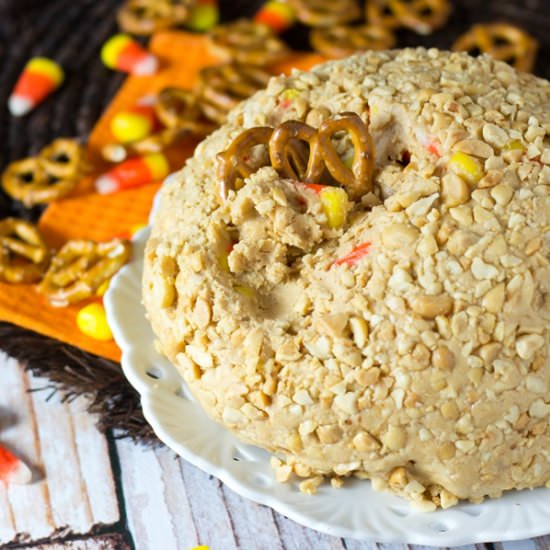 CANDY CORN PEANUT BUTTER BALL