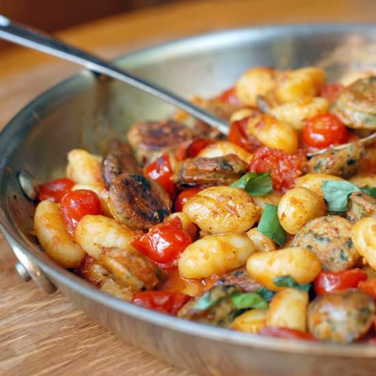 Gnocchi with Sausage and Tomatoes