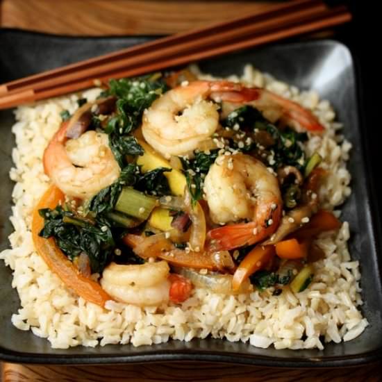 Sesame Shrimp Stir Fry