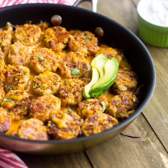 Cauliflower Tater Tot Casserole
