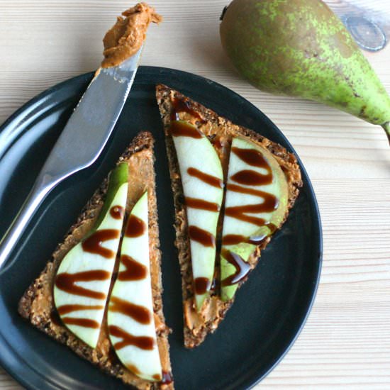 Peanut Butter and Pear Sandwich