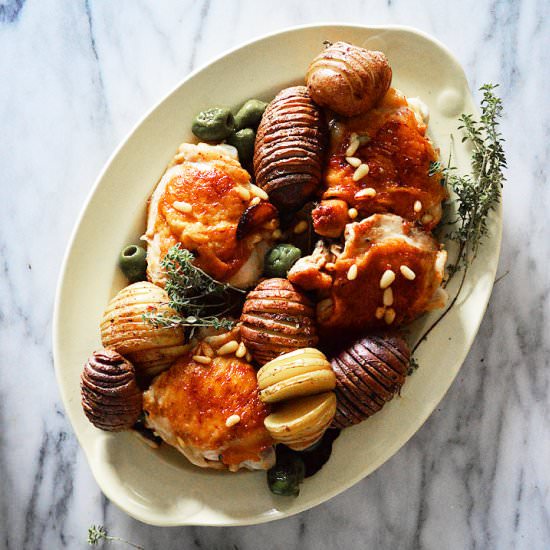 Pretty Hasselback Potatoes
