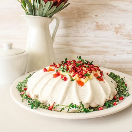 Pomegranate Pavlova