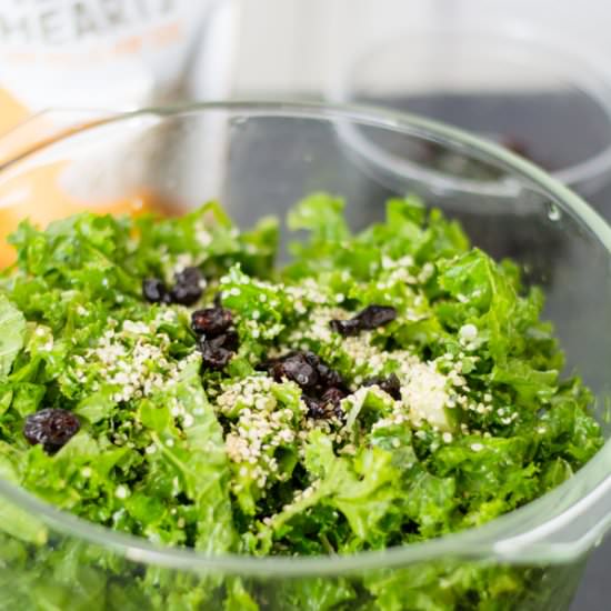 Cucumber Marinated Kale Salad