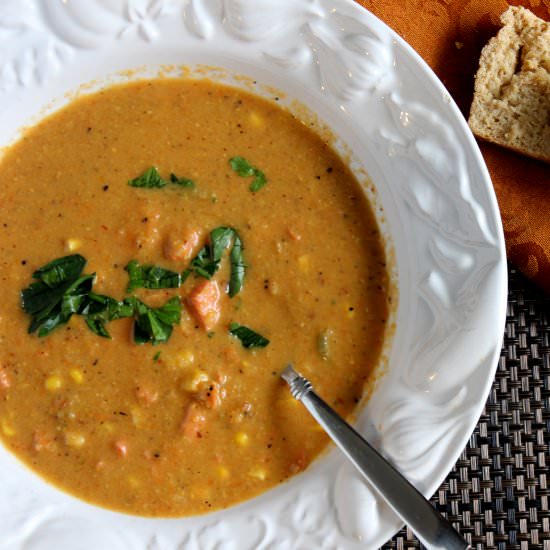 Spicy Smoked Salmon Chowder