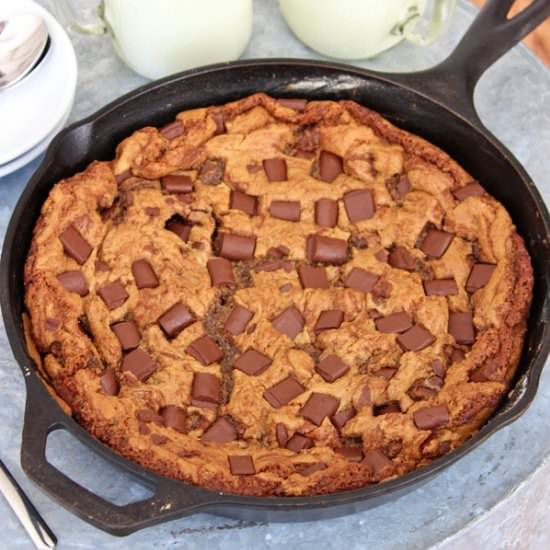 Chocolate Chunk Skillet Cookie