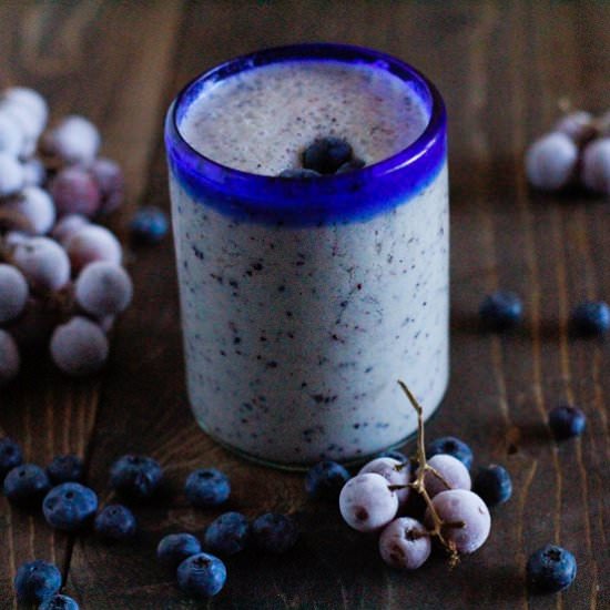 Grape and Blueberry Smoothie
