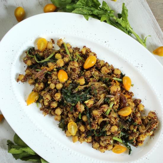 Curried Quinoa Chickpea Salad