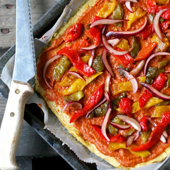 Italian chickpea flatbread
