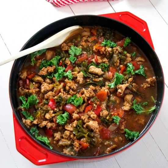Sweet Italian Sausage Kale Soup