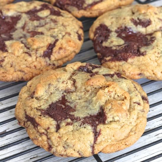 Dark Chocolate Walnut Cookies