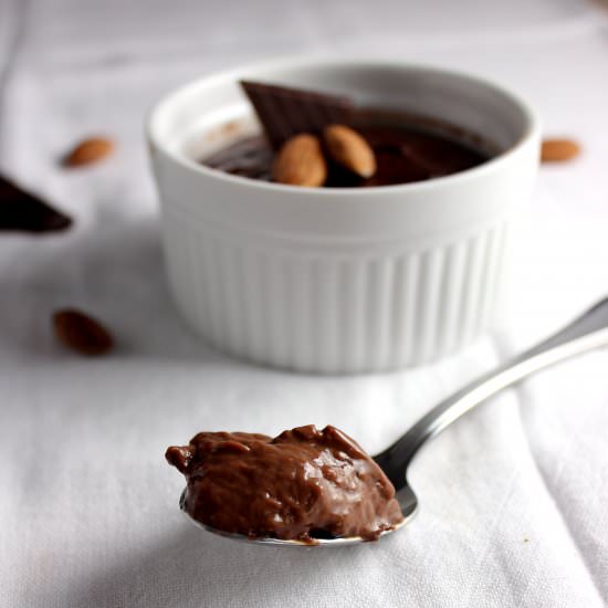 Homemade Chocolate Almond Pudding