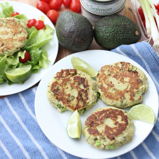 Avocado Salmon Burgers