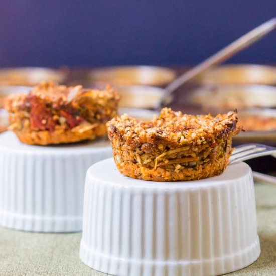 Savory streusel veggie cups