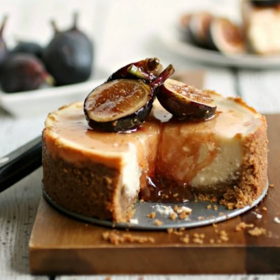 Labneh Cheesecake with Honeyed Figs