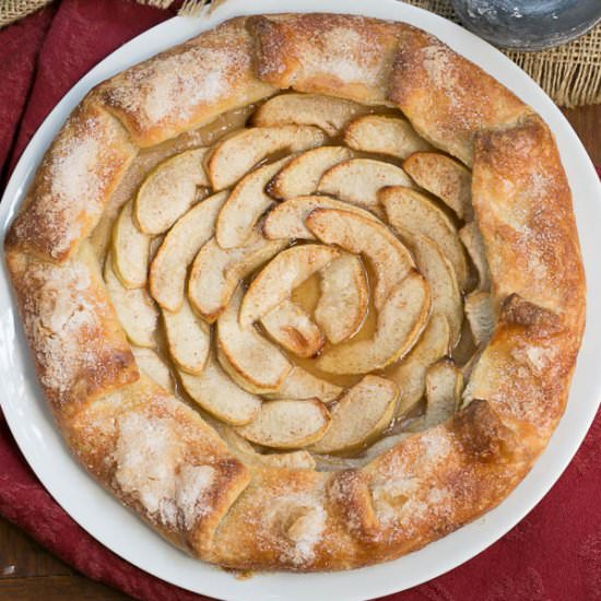 Maple Glazed Apple Galette