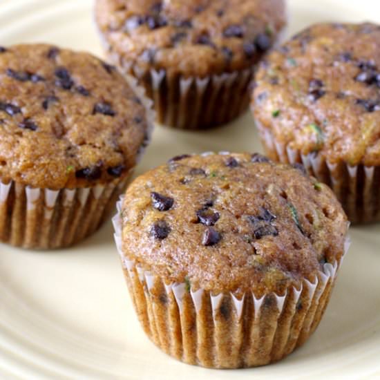 Zucchini Chocolate Chip Muffins