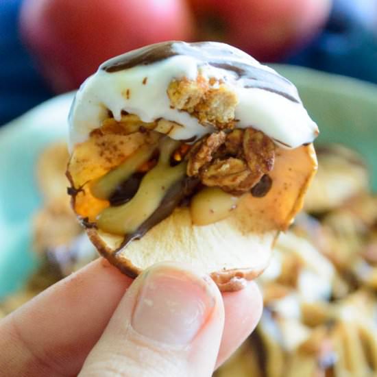Apple Chip Dessert Nachos