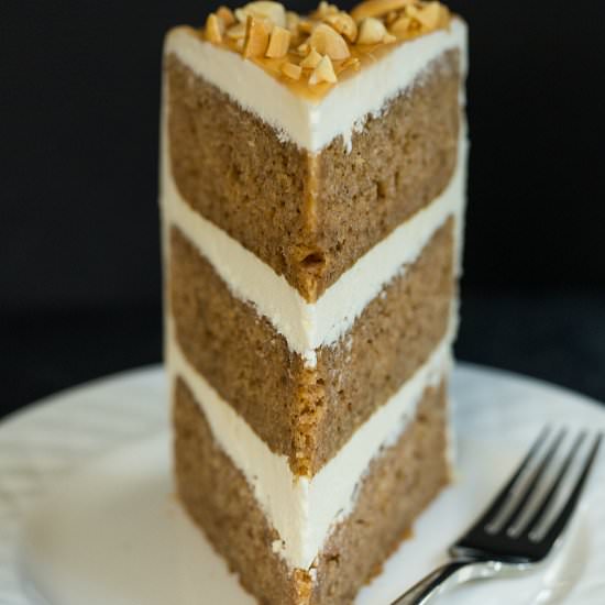 Salted Caramel Apple Cake
