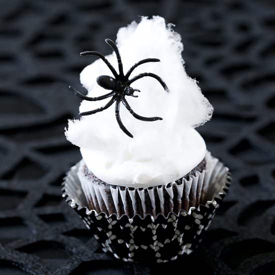 Spider Web Cupcakes