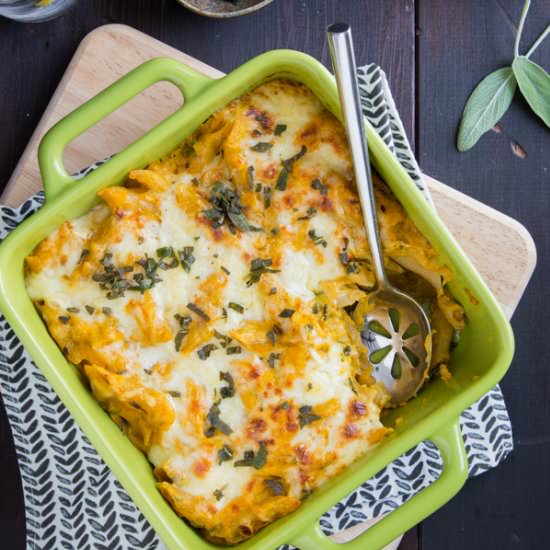 Pumpkin-Sage Baked Ziti