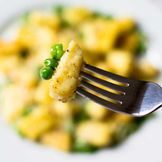 Gnocchi with Ricotta and Peas