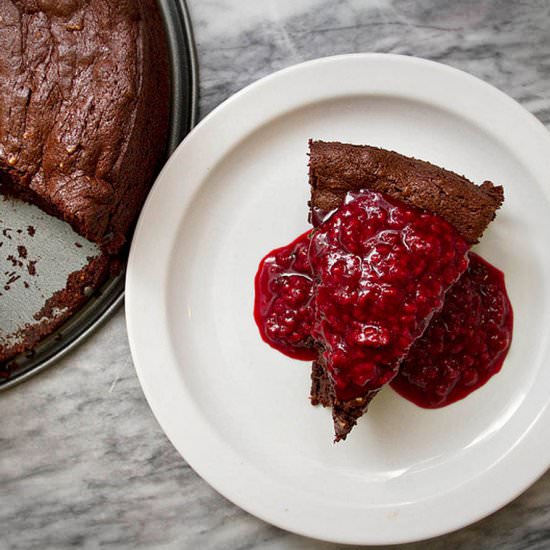 Flourless Chocolate Date Cake