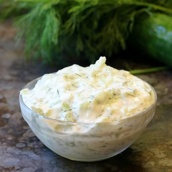 Tzatziki with Cucumber and Dill