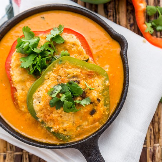 Stuffed Peppers In Tomato Curry