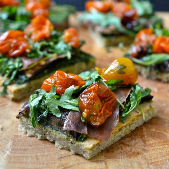 Herb Flatbread w/ Roasted Veggies