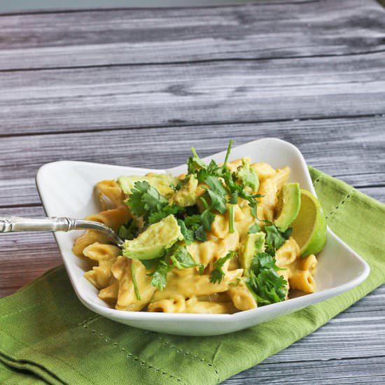 Avocado Mac and Cheese with Lime
