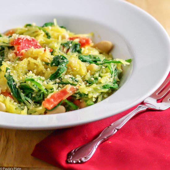 Spaghetti Squash & Red Peppers