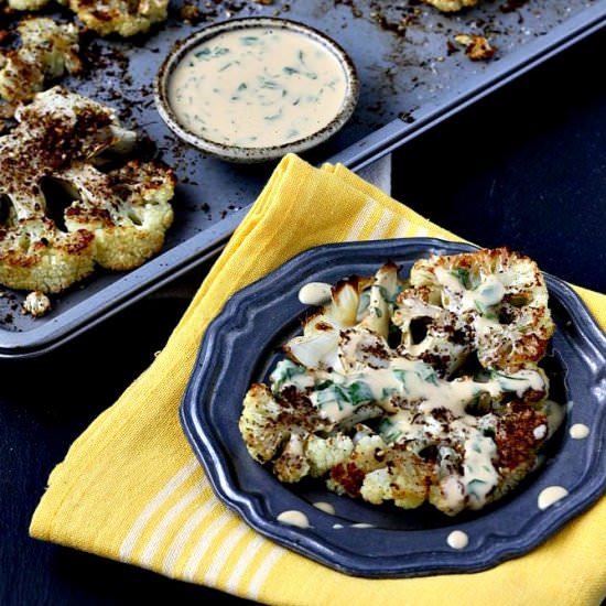 za’atar roasted cauliflower