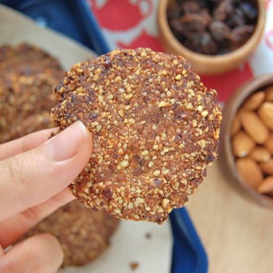 Crispy Almond Raisin Brittle
