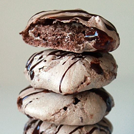 Chocolate Espresso Meringue Cookies