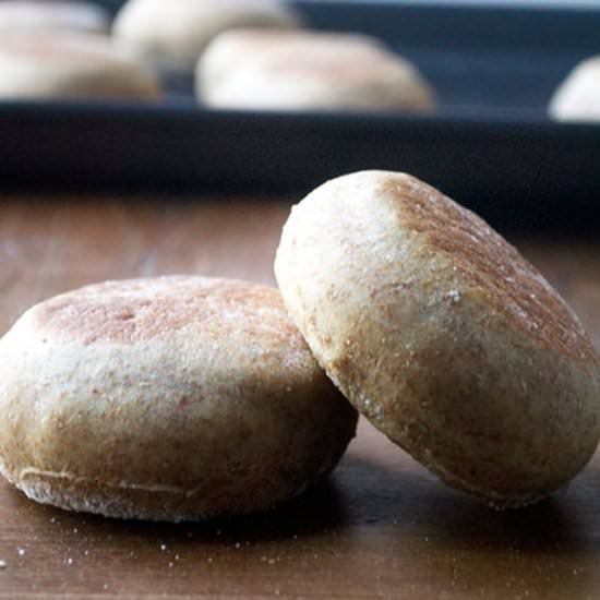 Whole Wheat English Muffins