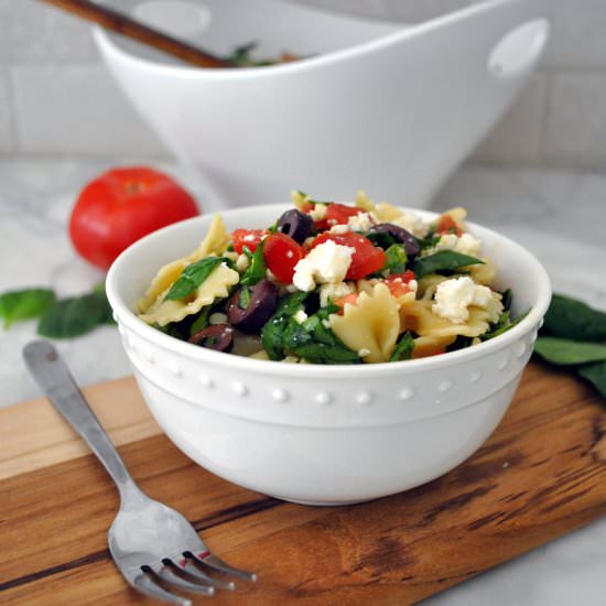 Pasta Salad with Spinach & Ricotta