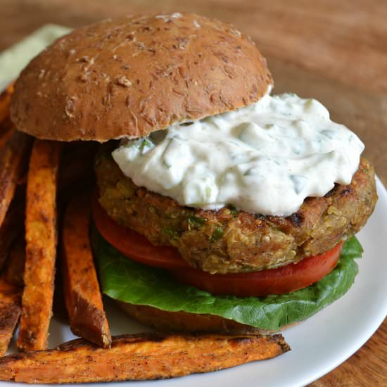 Indian-Spiced Veggie Burgers