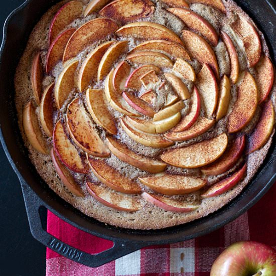 Cinnamon Apple Skillet Cake