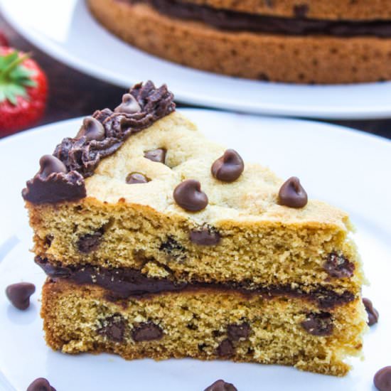 Chocolate Fudge Cookie Cake