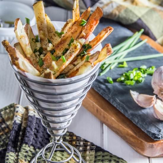 Herb and Garlic Oven Fries