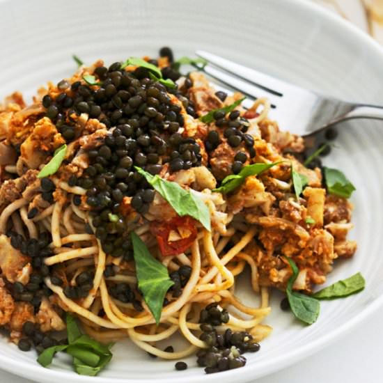 Cauliflower, Walnut & Tomato Pesto