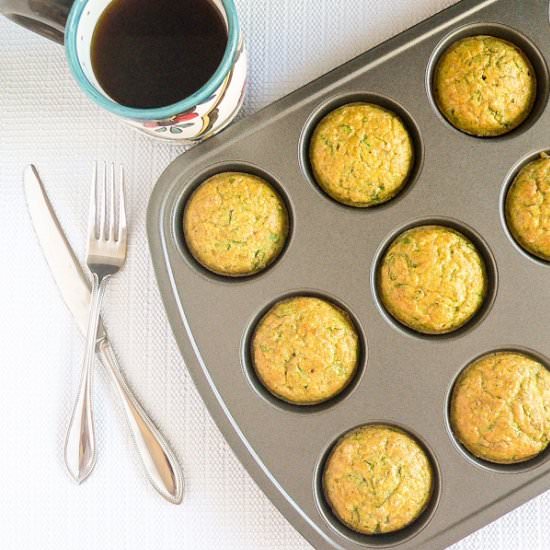 Spinach Almond Amaranth Muffins
